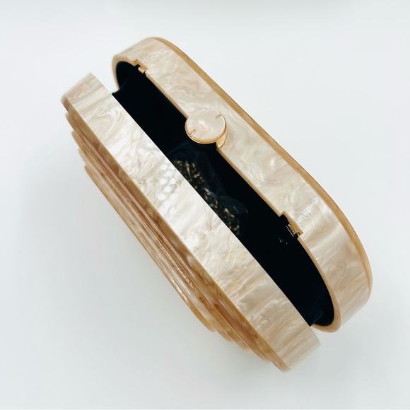 Textured marbled clutch purse - Picture 7 of 7